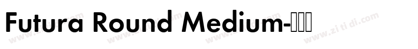 Futura Round Medium字体转换